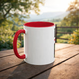 Personalized Heart Photo Ceramic Mug – Custom Printed Inner Color Coffee Cup Gift Mug - Printox