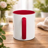 Personalized Inner Color Ceramic Mug with Letter D Print | Premium Photo Printed Gift Mug for Coffee & Tea - Printox