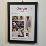 Customized Google Theme Photo Frame – Personalized Collage Wall Frame - Printox