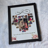 Heart shape photo collage frame personalized - Printox