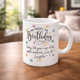 Happy Birthday Printed Ceramic Mug | Premium Glossy Gift Mug for Coffee & Tea - Printox
