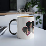 Personalized Heart Photo Magic Mug | Heat Sensitive Color Changing Ceramic Photo Mug - Printox