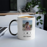 Personalized Calendar Date Magic Mug | Heat Sensitive Color Changing Photo Ceramic Mug - Printox