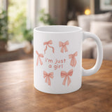 Cute Bow Design Ceramic Mug – Premium Glossy Printed Mug for Coffee, Tea & Gifting - Printox