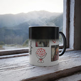 Personalized Date Reveal Magic Mug | Heat Sensitive Color Changing Photo Ceramic Mug for Coffee & Tea - Printox