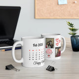 Love Calendar Personalized Photo Mug – Premium Ceramic Photo Printed Gift Mug for Special Dates - Printox