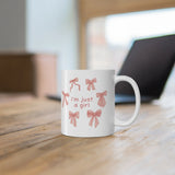 Cute Bow Design Ceramic Mug – Premium Glossy Printed Mug for Coffee, Tea & Gifting - Printox