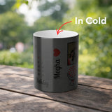 Personalized Date Reveal Magic Mug | Heat Sensitive Color Changing Photo Ceramic Mug for Coffee & Tea - Printox