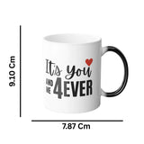 Personalized Heart Photo Magic Mug | Heat Sensitive Color Changing Ceramic Photo Mug - Printox