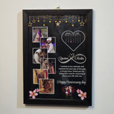 Personalized Anniversary Collage Photo Frame Wall Gift Frame - Printox