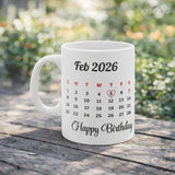 Love Calendar Personalized Photo Mug – Premium Ceramic Photo Printed Gift Mug for Special Dates - Printox