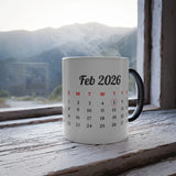 Personalized Calendar Date Magic Mug | Heat Sensitive Color Changing Photo Ceramic Mug - Printox