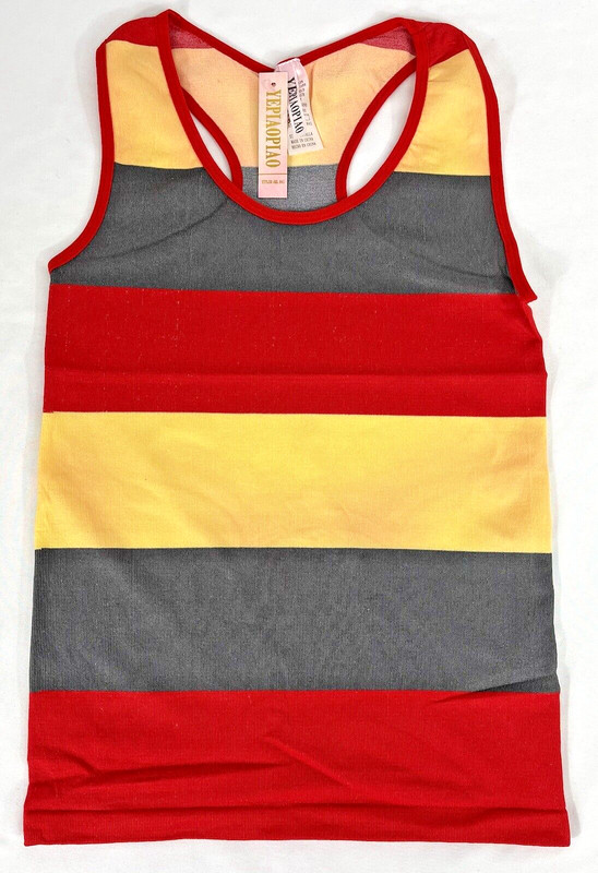 Lot of 6 - Yepiaopiao Funky Striped Tank Tops - Unisex - One Size fits Most -NWT gallery