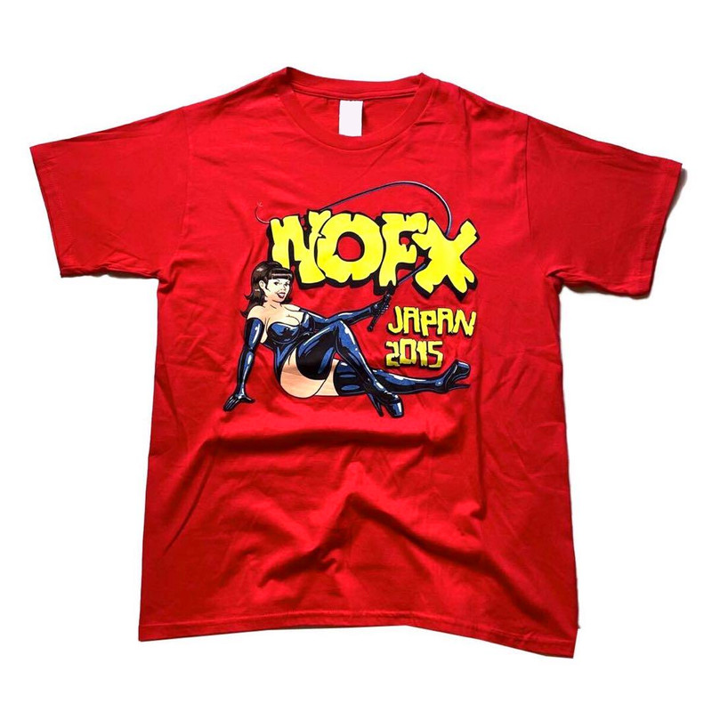 NOFX Japan Punk Rock Tour 2015 Red Unisex T-shirt Size S-5XL
