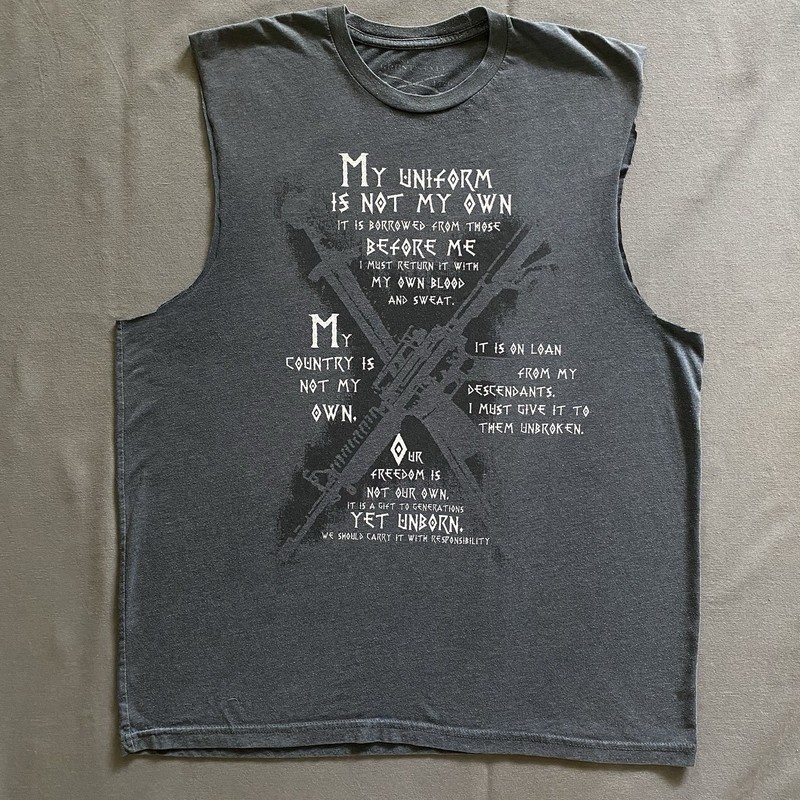 Grunt Style Tank Top Mens XL Gray Cut Sleeves 2nd Amendment USA Gun Rights