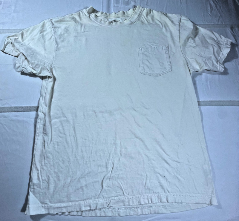 Genuine Dickies Performance T Shirt Mens XL Beige Cotton Crew Neck Everyday Wear