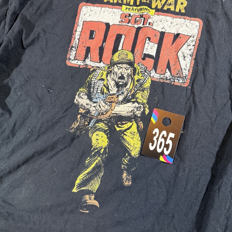 DC Comics 2015 Y2K Sgt. Rock - “Our Army At War” - Black Shirt - 2XL gallery