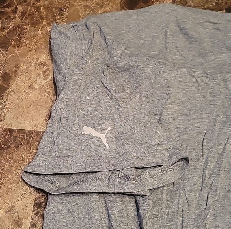 Men's Pre-Loved Puma Blue Short Sleeve Tee Casual Comfort Size 3XL gallery