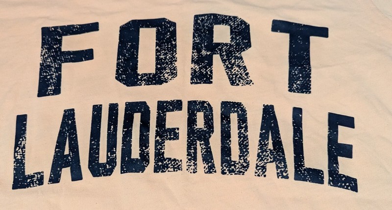 U.S. Vintage Men's 100% Cotton Apricot Fort Lauderdale T-Shirt Size Small - NWT gallery