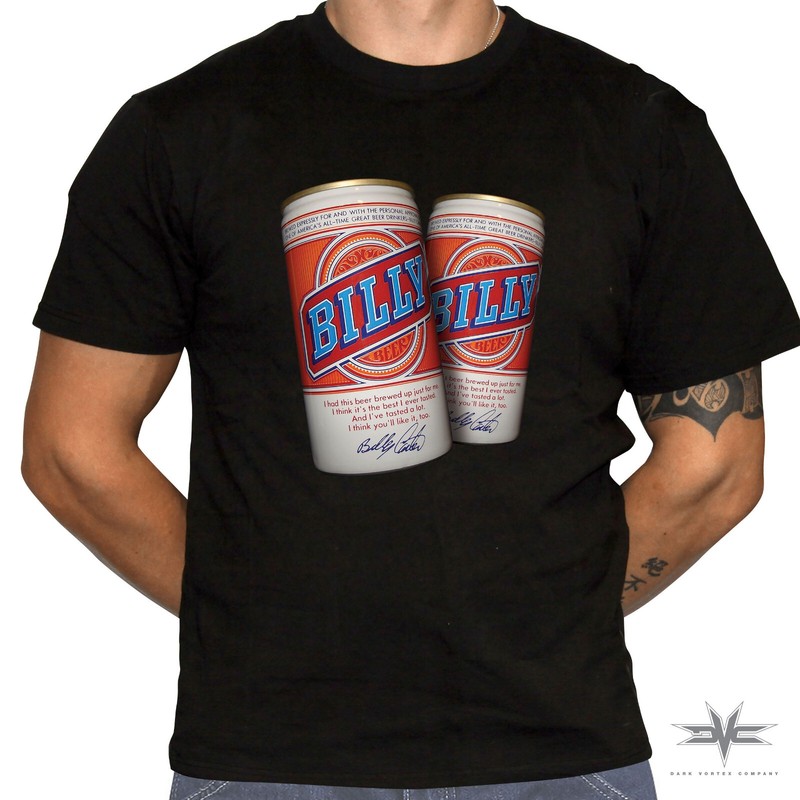 Billy Beer T-Shirt – Defunct Beer Brand – 100% Preshrunk Cotton T-Shirt