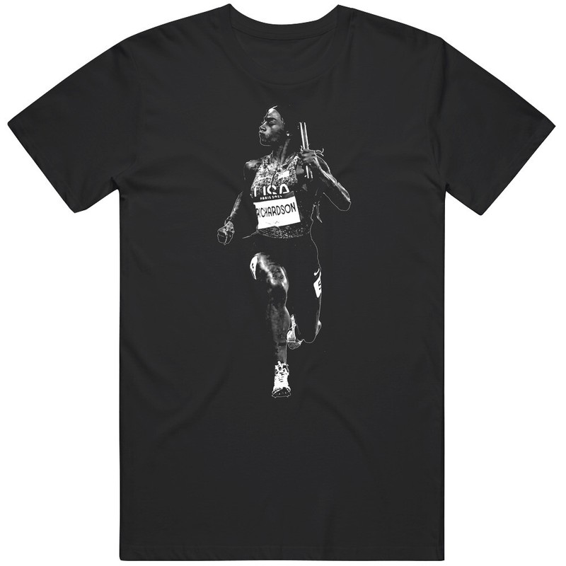 Sha’Carri Richardson Silhouette Gold Medal Run v2 T Shirt