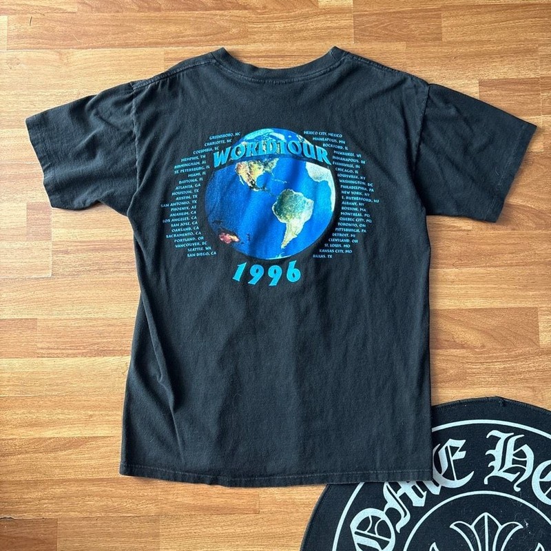 Vintage 90s AC/DC Ballbreaker World Tour 1996 Shirt Brockum Faded Distressed Tee gallery