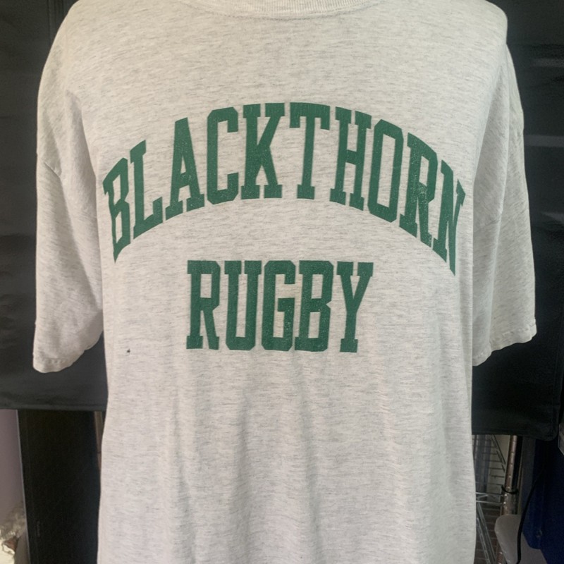 VINTAGE Blackthorn Rugby Football Club T-shirt 1990s Gildan Ultra Silk Screened gallery