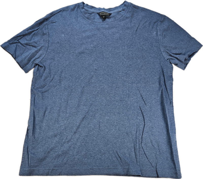 BANANA REPUBLIC Men’s Blue Heather T-Shirt M Luxe Touch Performance Crew Neck