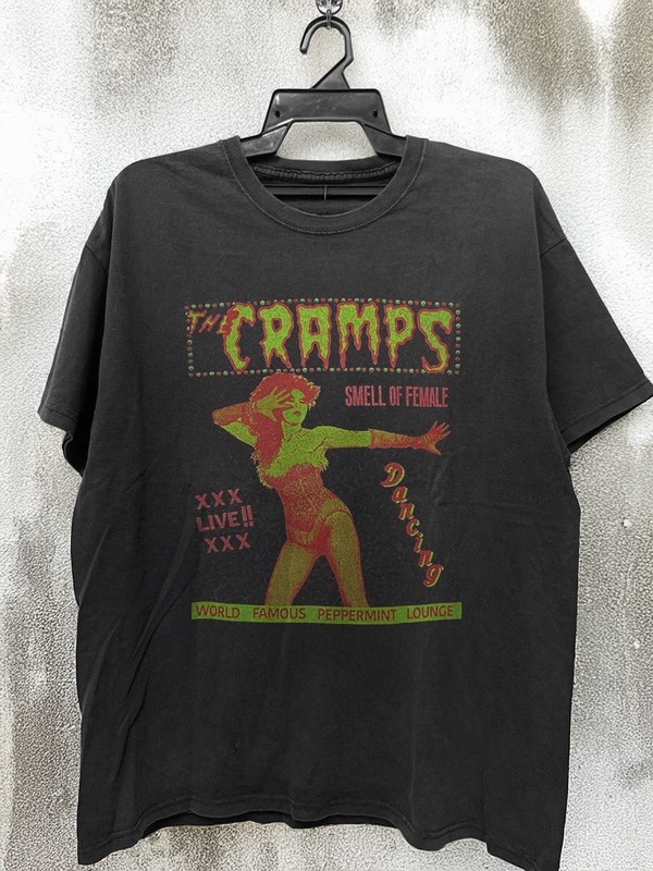 Cramps – Smell Of Female T-shirt Unisex Black Cotton T-Shirt