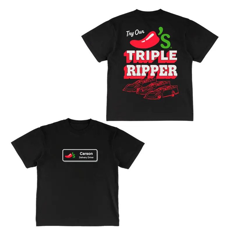 Triple Ripper Carson Hocevar Chili’s Racing Graphic T-Shirt