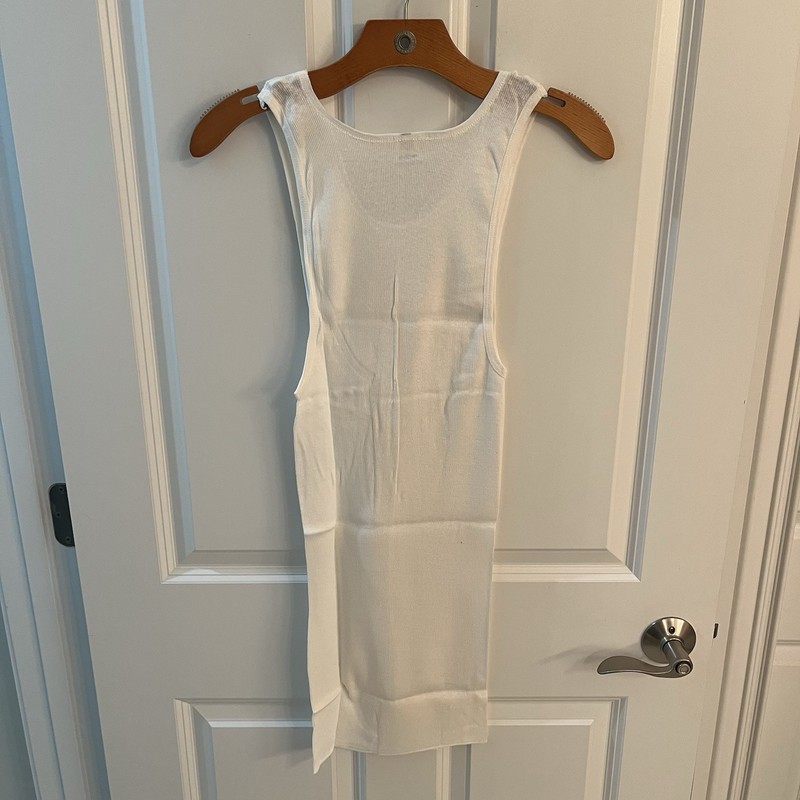Vintage 70s Hanes White Blank A Shirt Tank Top Men Large L USA Made NOS 75 25 gallery