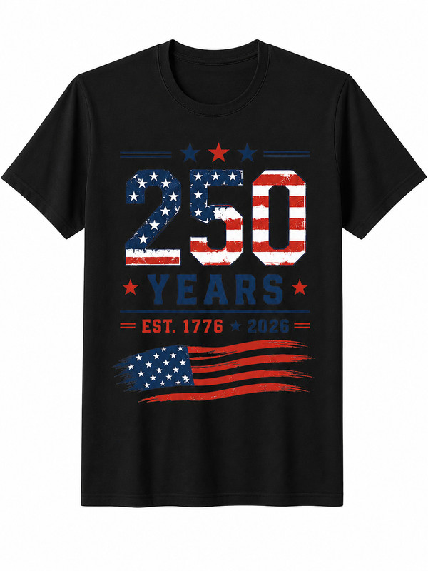 4th Of July America US Flag Patriotic 250th Anniversary T-Shirt