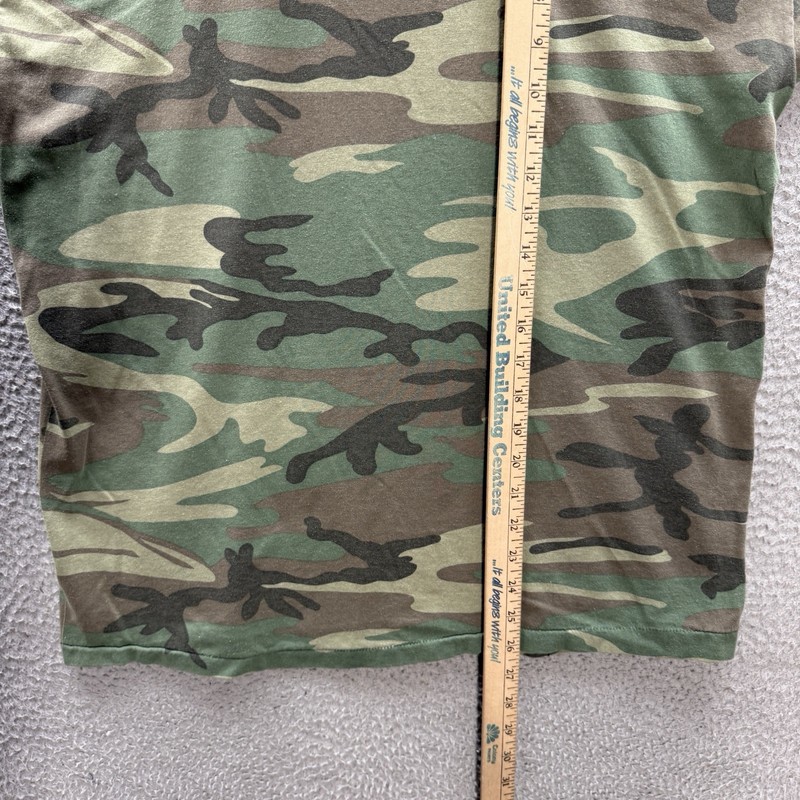 Vintage Outdoor Life Shirt Adult XL Camouflage Single Stitch Woodland Camo 90s gallery