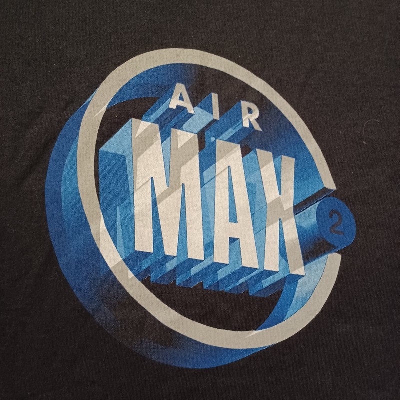 Vintage Nike Air Max T Shirt Extra Large Black Graphic Logo Short Sleeve NWT gallery