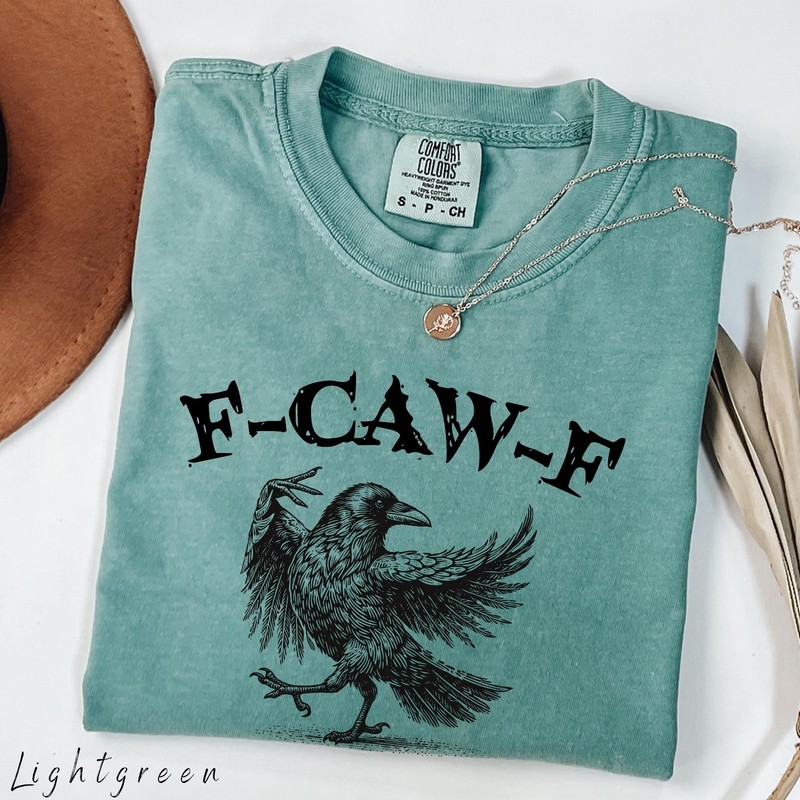 Funny Crow Shirt, F-caw-f T-shirt, Black Crow Sweatshirt T-Shirt gallery