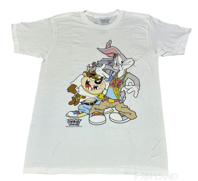 New Looney Tunes Bugs Bunny Gangster Cast Squad Navy Mens T-Shirt gallery