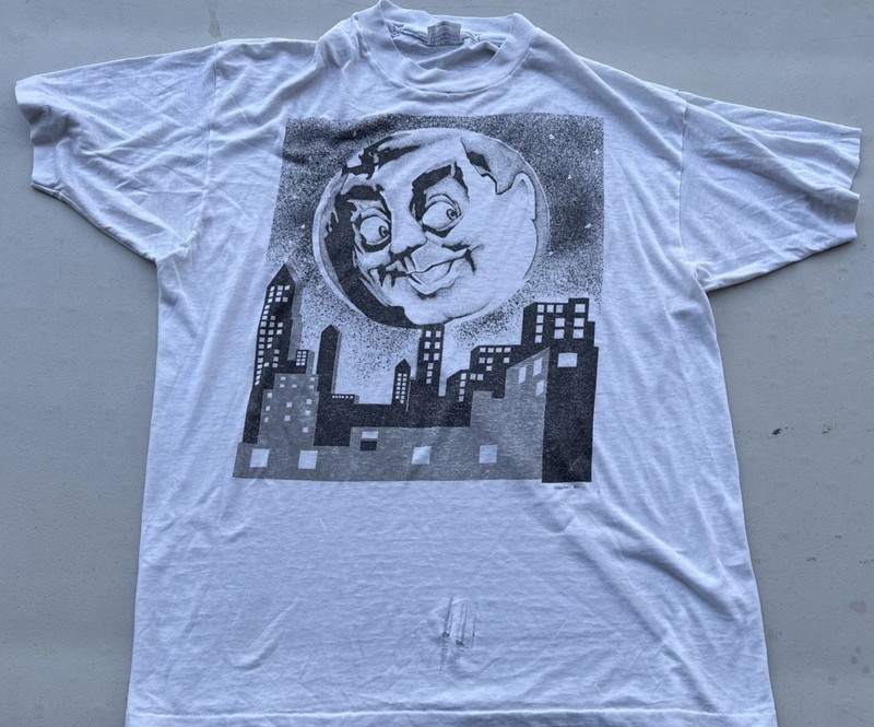 Vintage 1984 Honeymooners TV Show Slayton Art White Shirt Mens X-Large