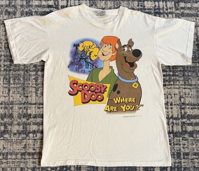 Vintage 1994 Scooby-Doo Where Are You? Stanley DeSantis T Shirt Sz L Shaggy 90s