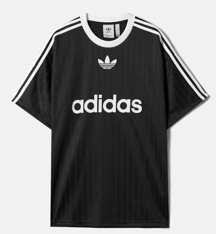RARE! NEW MEN'S ADIDAS ORIGINALS TREFOIL POLY TEE SHIRT ~SIZE 2XL #IU2341 BLACK gallery