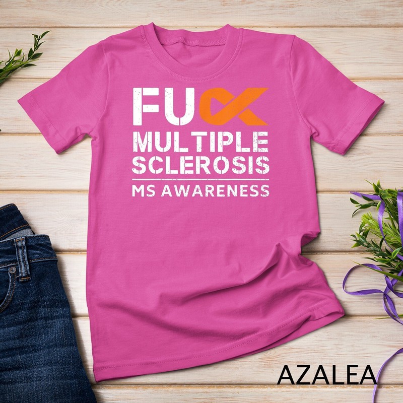 Multiple Sclerosis MS Awareness Support Ribbon Unisex T-shirt gallery