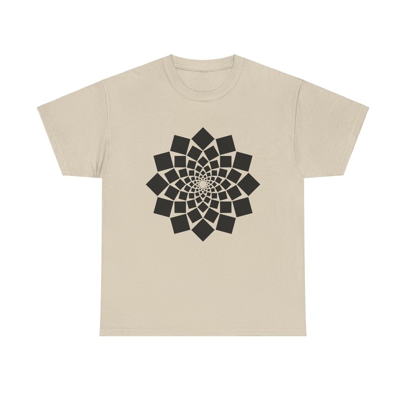 Spiral of Squares Graphic Tee math art geometry geometric T-Shirt for nerds