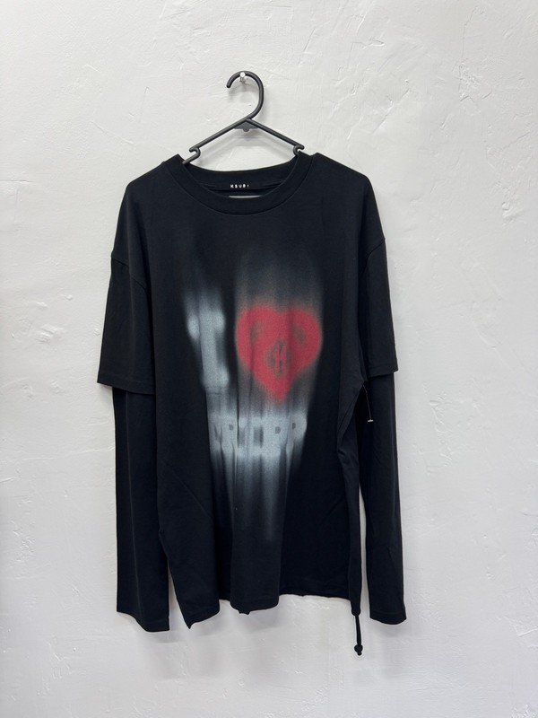 new ksubi t-shirt mens black love trip trippie redd medium