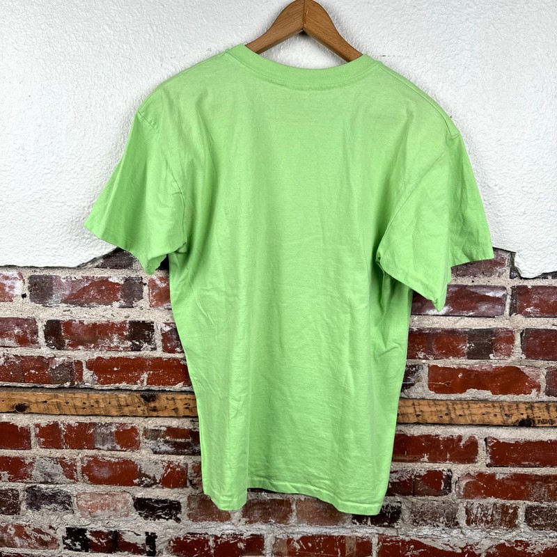 Vintage Palm Beach Shirt Size Large Green Single Stitch Vacation Travel USA 90s gallery
