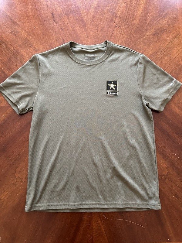 Go Army Recruiting Shirt Medium Green Olive Drab U.S. United States Made In USA