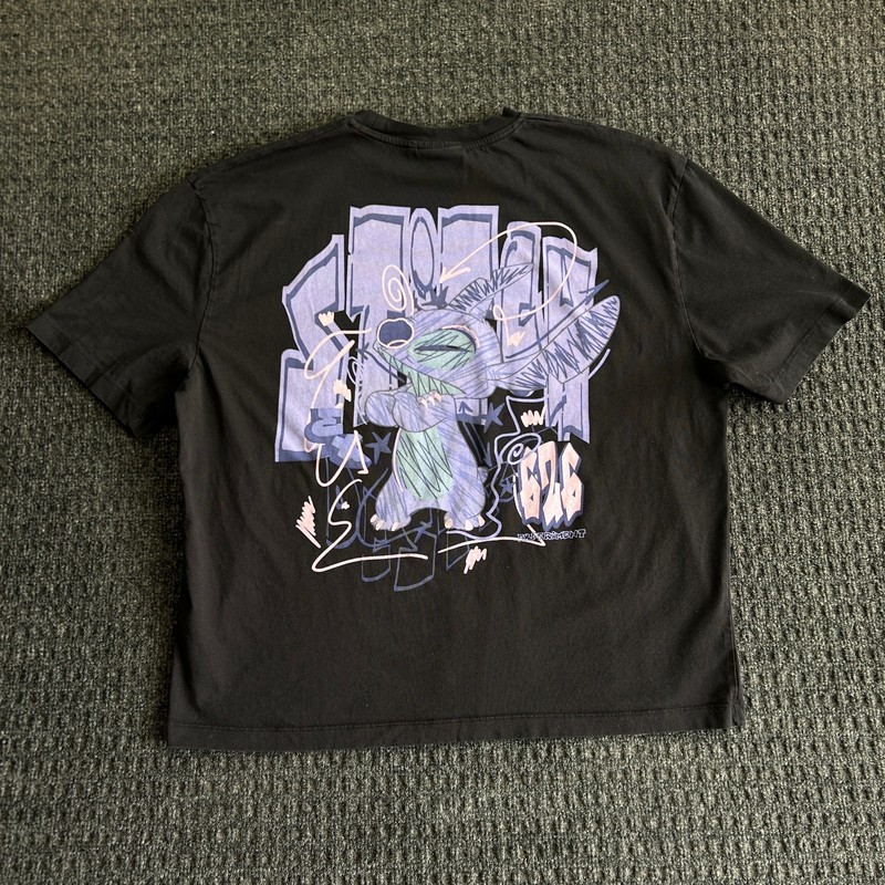 Disney asos Lilo & Stitch T Shirt Black S Oversized Boxy Fit 626 Entertainment gallery