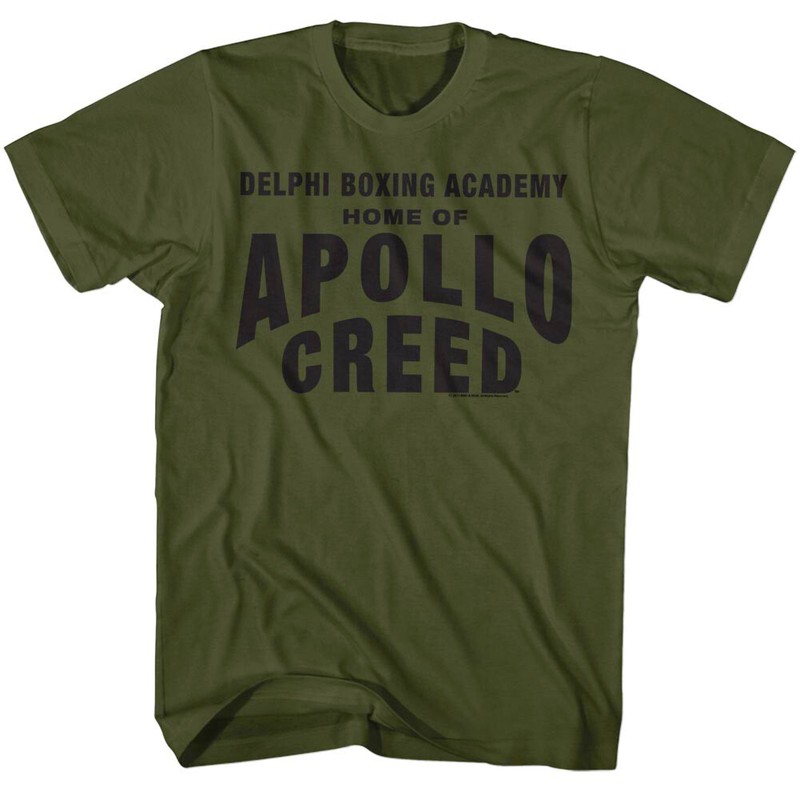 Rocky Balboa Apollo Creed Delphi Boxing Academy Men’s T Shirt World Champion Top