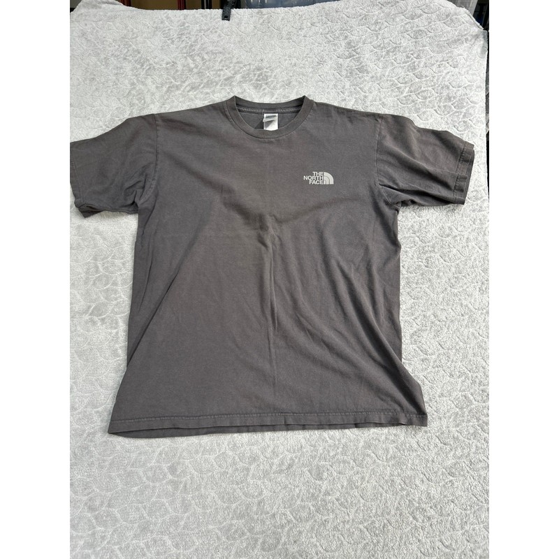 The North Face Mens Gray Box Logo Never Stop Exploring T-Shirt Medium NF0A3R6R