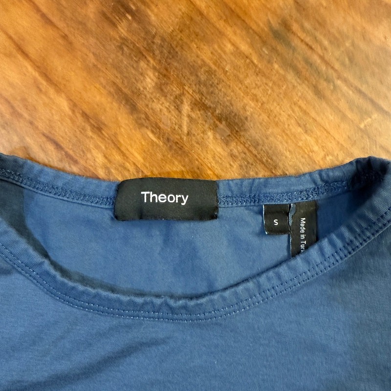 Theory T-shirt Small Cotton Crew neck Short Sleeve Cotton Designer Casual II27 gallery