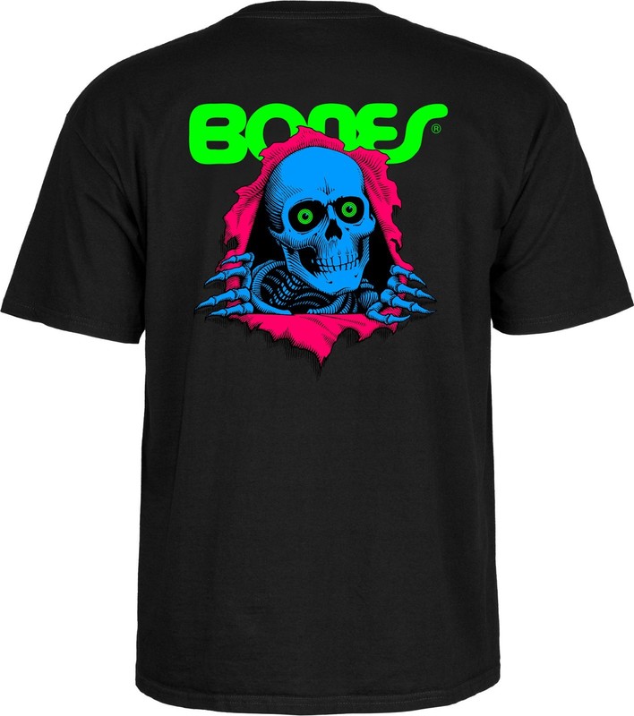 Powell Peralta BONES RIPPER Skateboard T Shirt BLACKLIGHT gallery