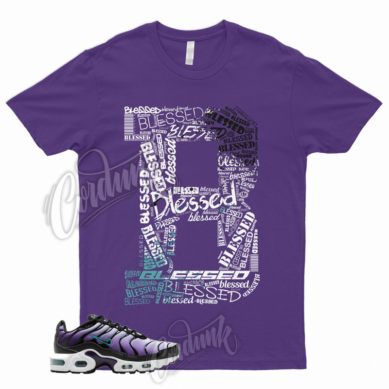 BLESS Shirt to for Air Max Plus Black Grape Fierce Purple Aurora Green Vapormax